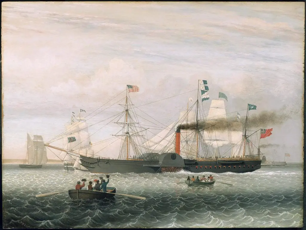 The Britannia Entering Boston Harbor