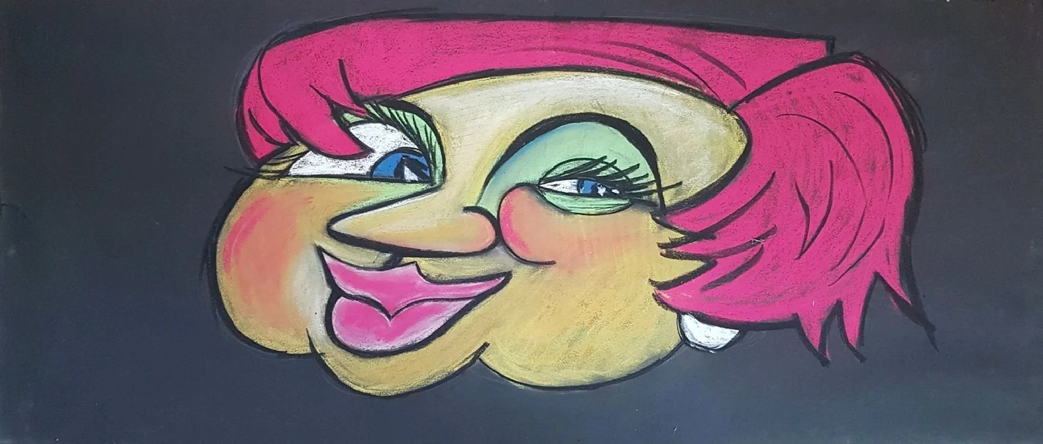 Fasnachtshelge "Fröhlichi Gritte", by Max Rickenbacher-Hufschmid, 1957
