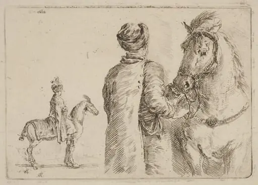 Polish Attendant Holding the Bridle of a Horse