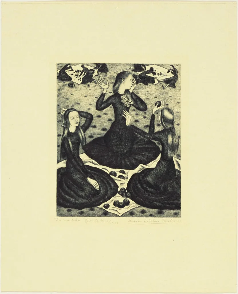 Untitled, by María Catalína Otero Lamas, ink, 1938