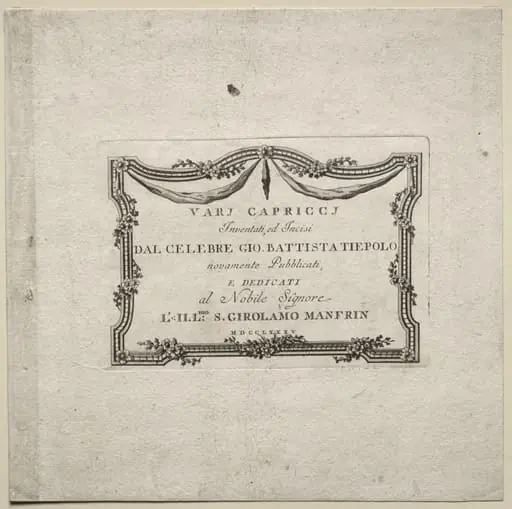 Various Caprices:  Title Page