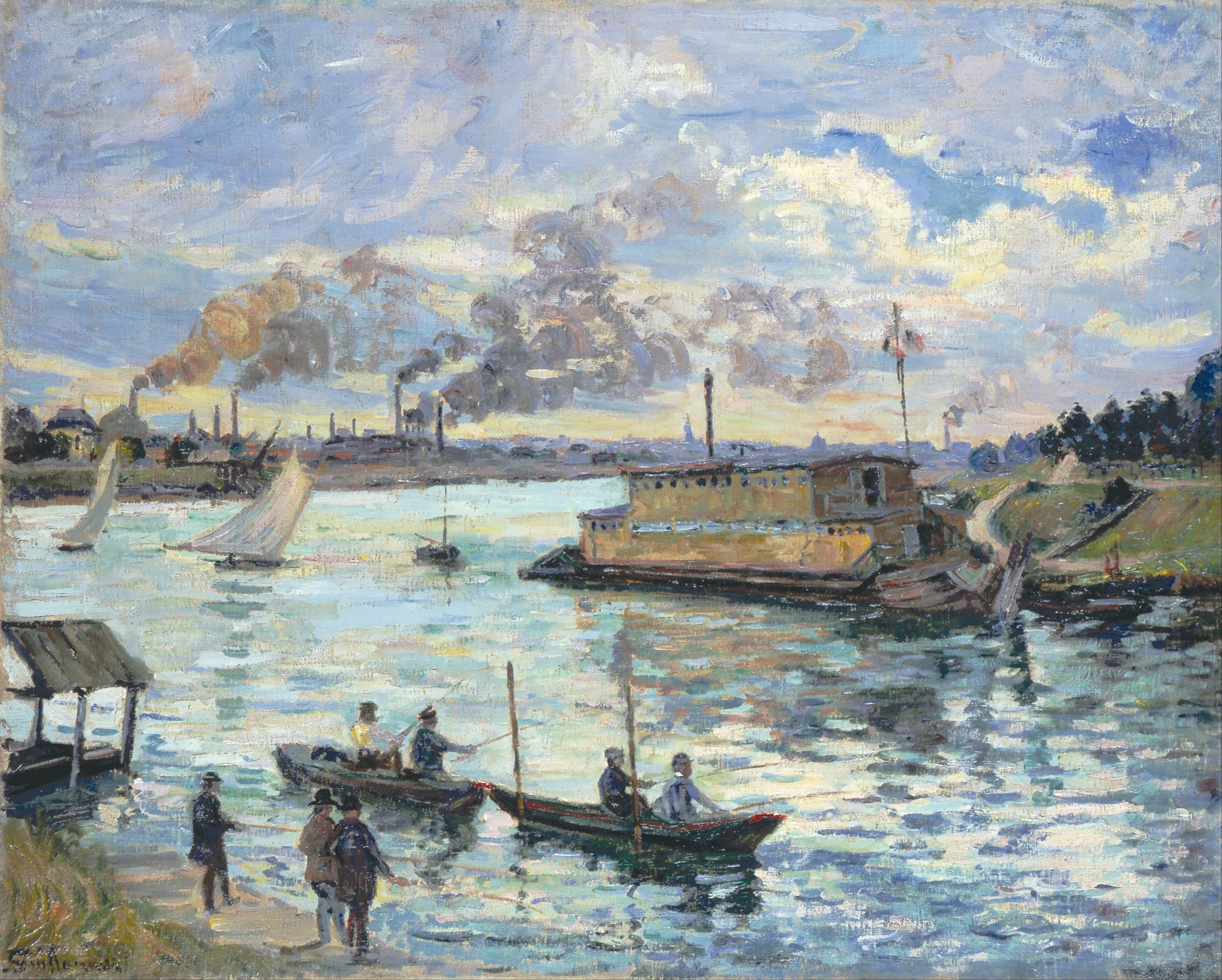 River Scene, by Armand Guillaumin, oil, 1896