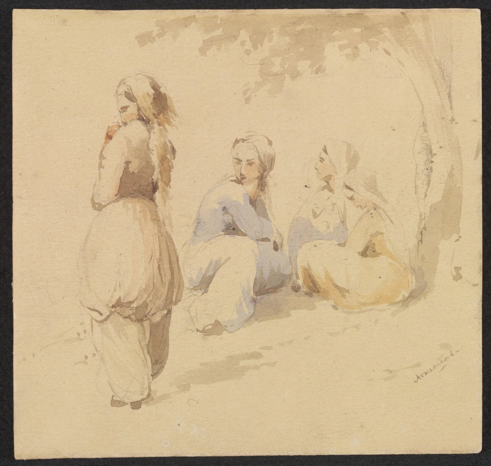 Armenians, by Unknown, watercolor, 1850