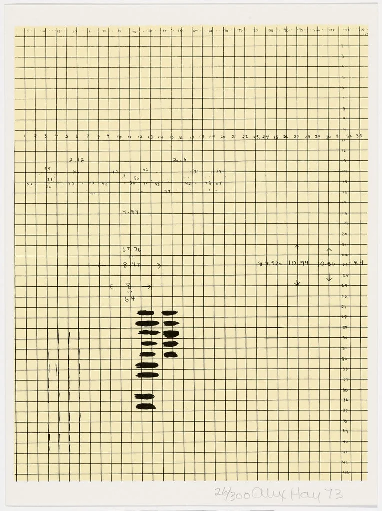 Untitled, by Alex Hay, ink, 1973
