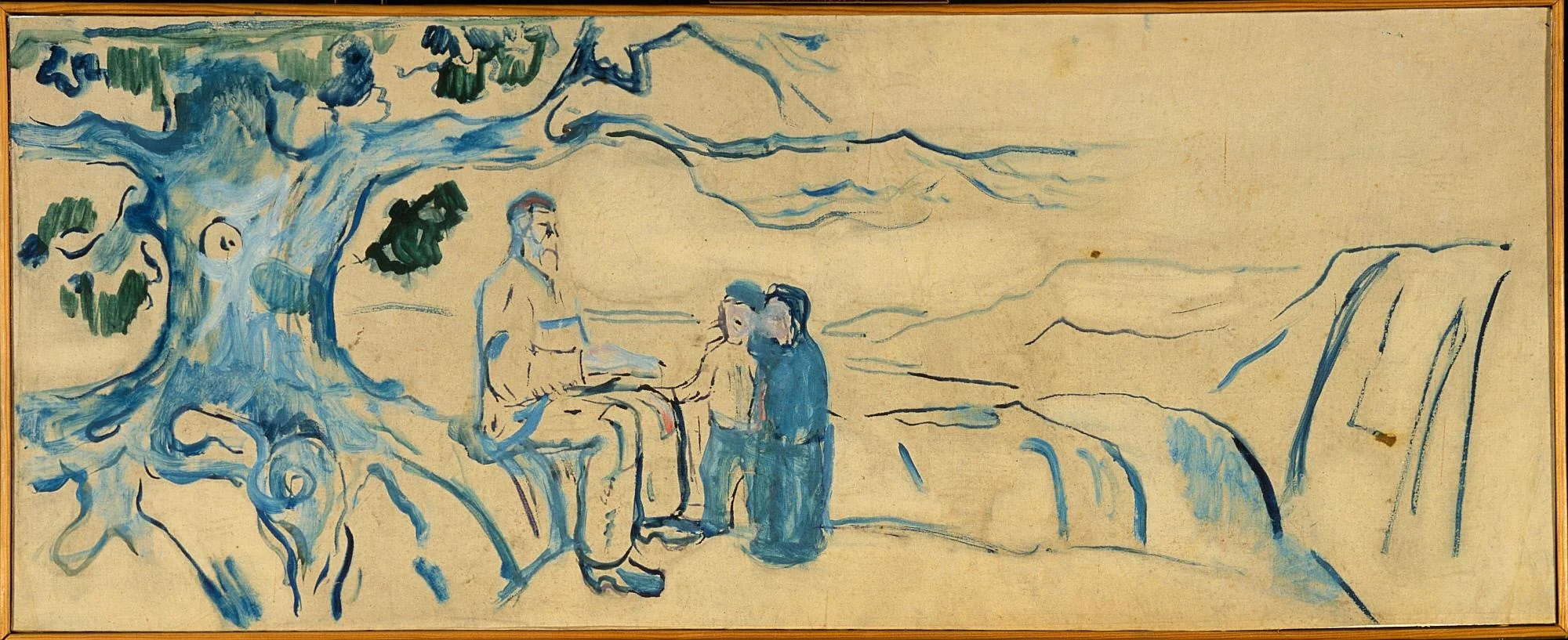 History, by Edvard Munch, oil, 1910