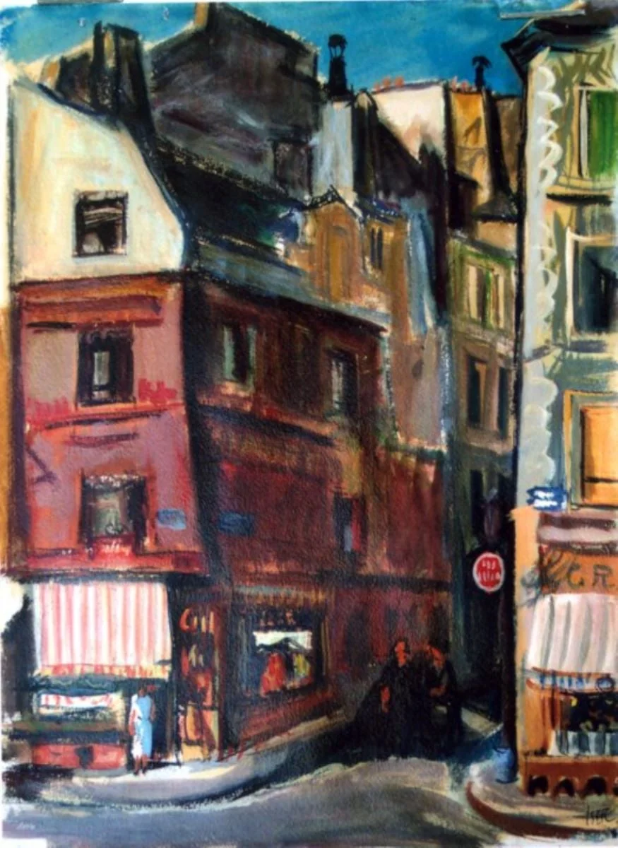 Paris. Strada Mouffetard, by Iosif Iser, unspecified, 1933