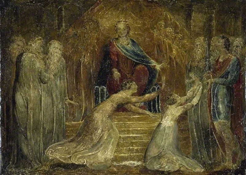 The Judgement of Solomon, by William Blake, unspecified, 1802