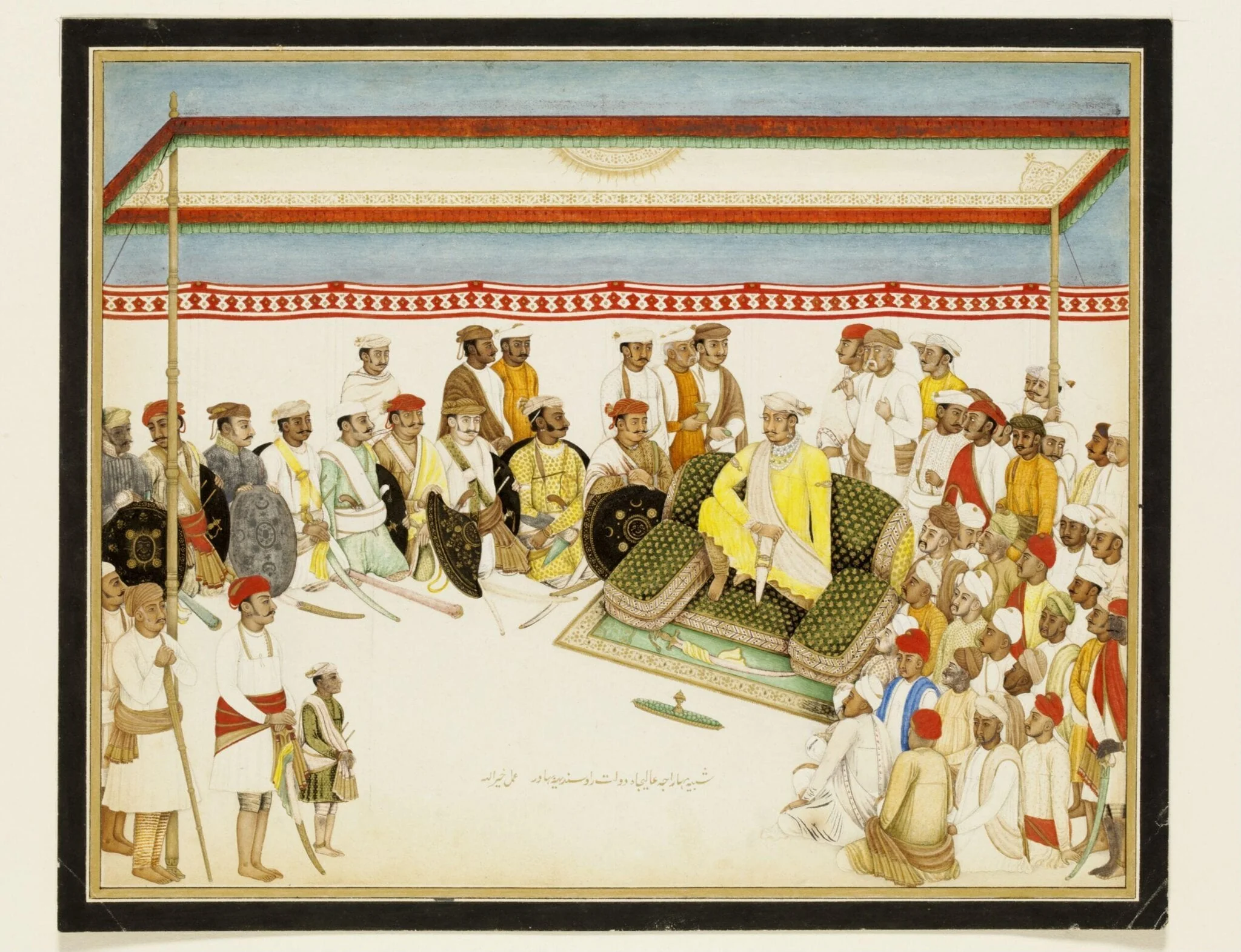 Portrait of Maharaja Ali Jah Daulat Rao Sindhia of Gwalior