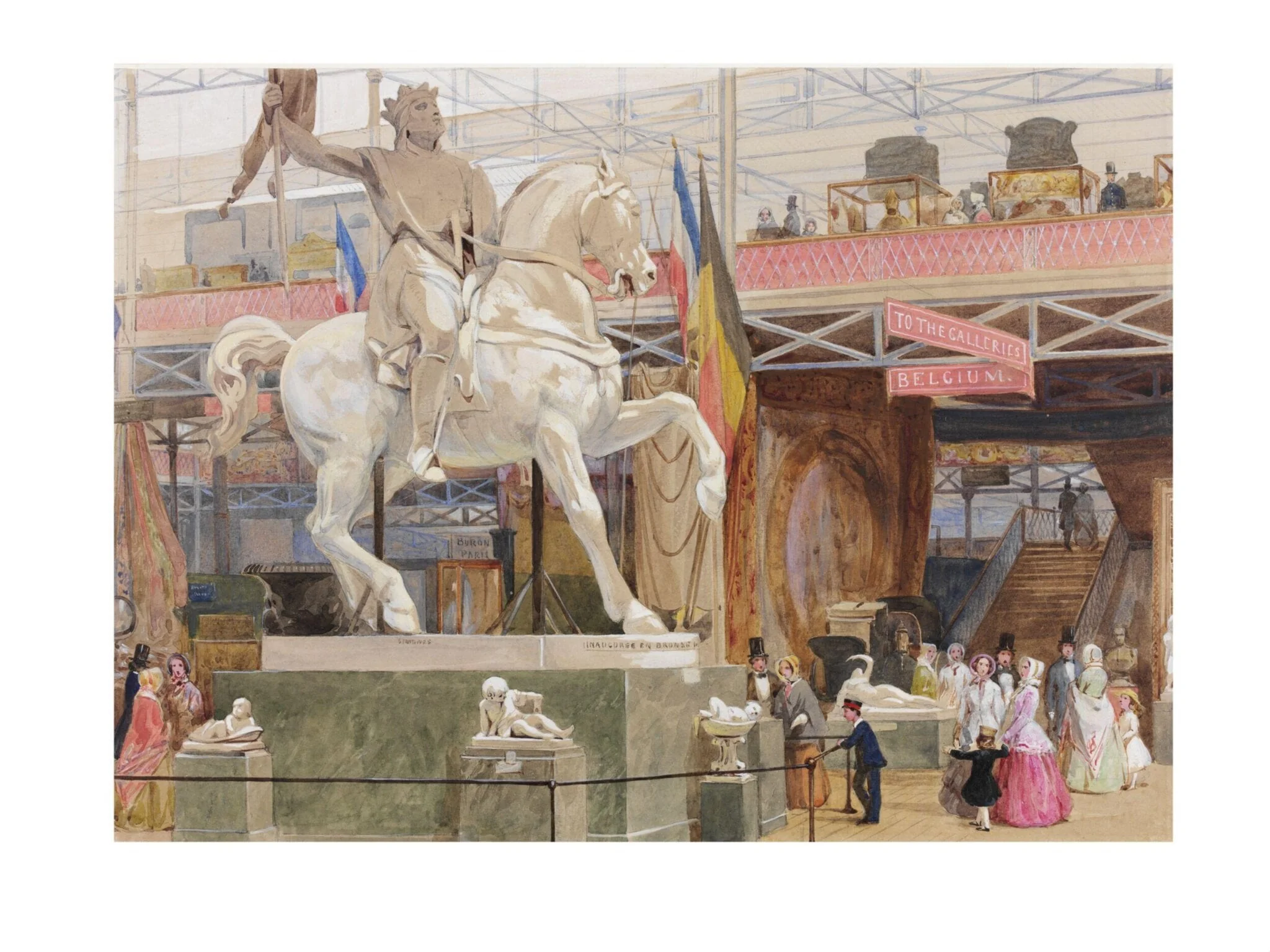 View in the East Nave (Godfrey of Bouillon, by Simonis)