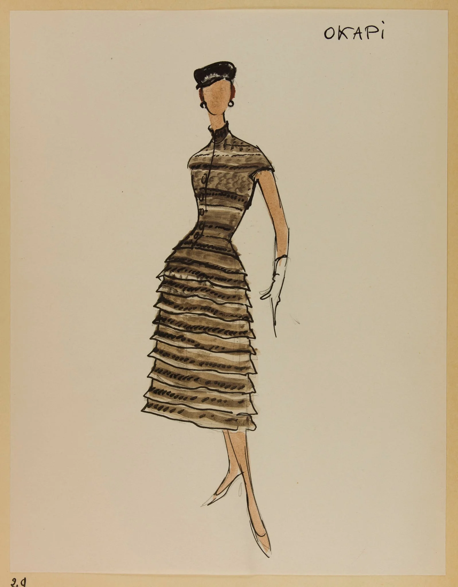Okapi, by Carven, 1955