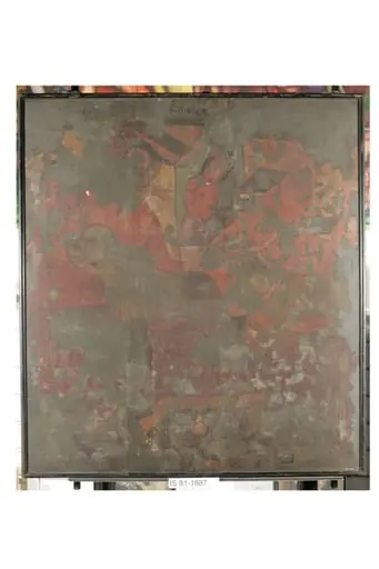 Copy of painting inside the caves of Ajanta (cave 16)