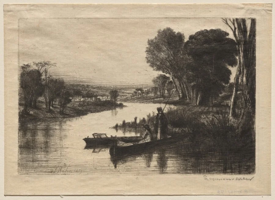 Thames Fishermen (First Plate), by Francis Seymour Haden, 1859