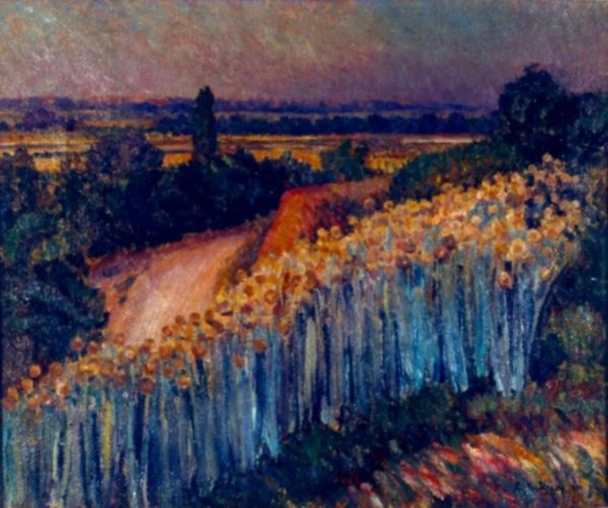 Peisaj de câmpie cu flori, by Samuel Mützner, unspecified, 1930