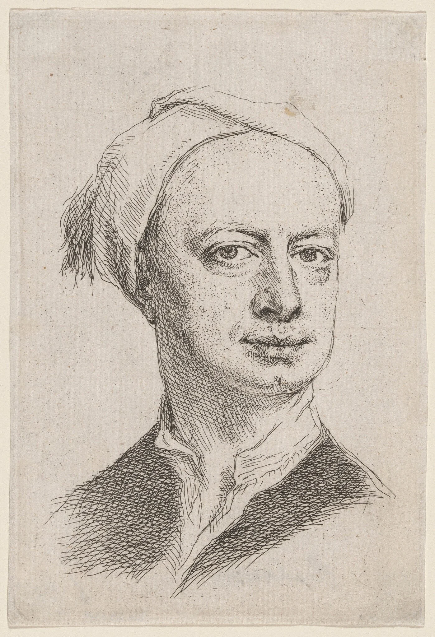 Self-Portrait, by Richardson, Jr., Jonathan, ink, 1740