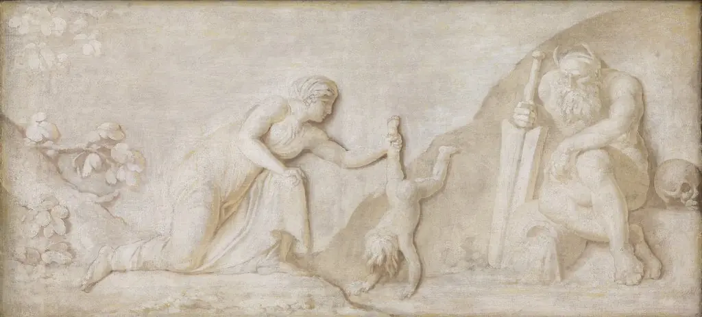 Thetis Immersing her Infant Son Achilles in the River Styx to Make him Invulnerable