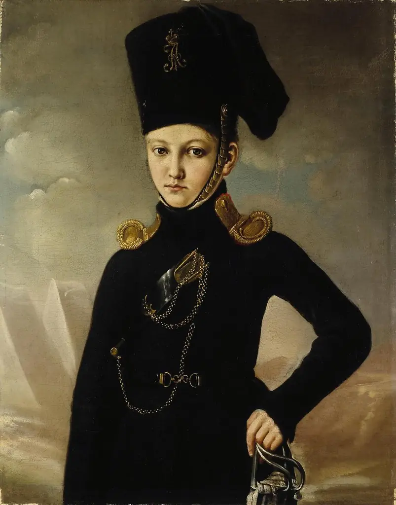 Portrait of a Young Officer from the Dmitriev-Mamonov Cossack Regiment