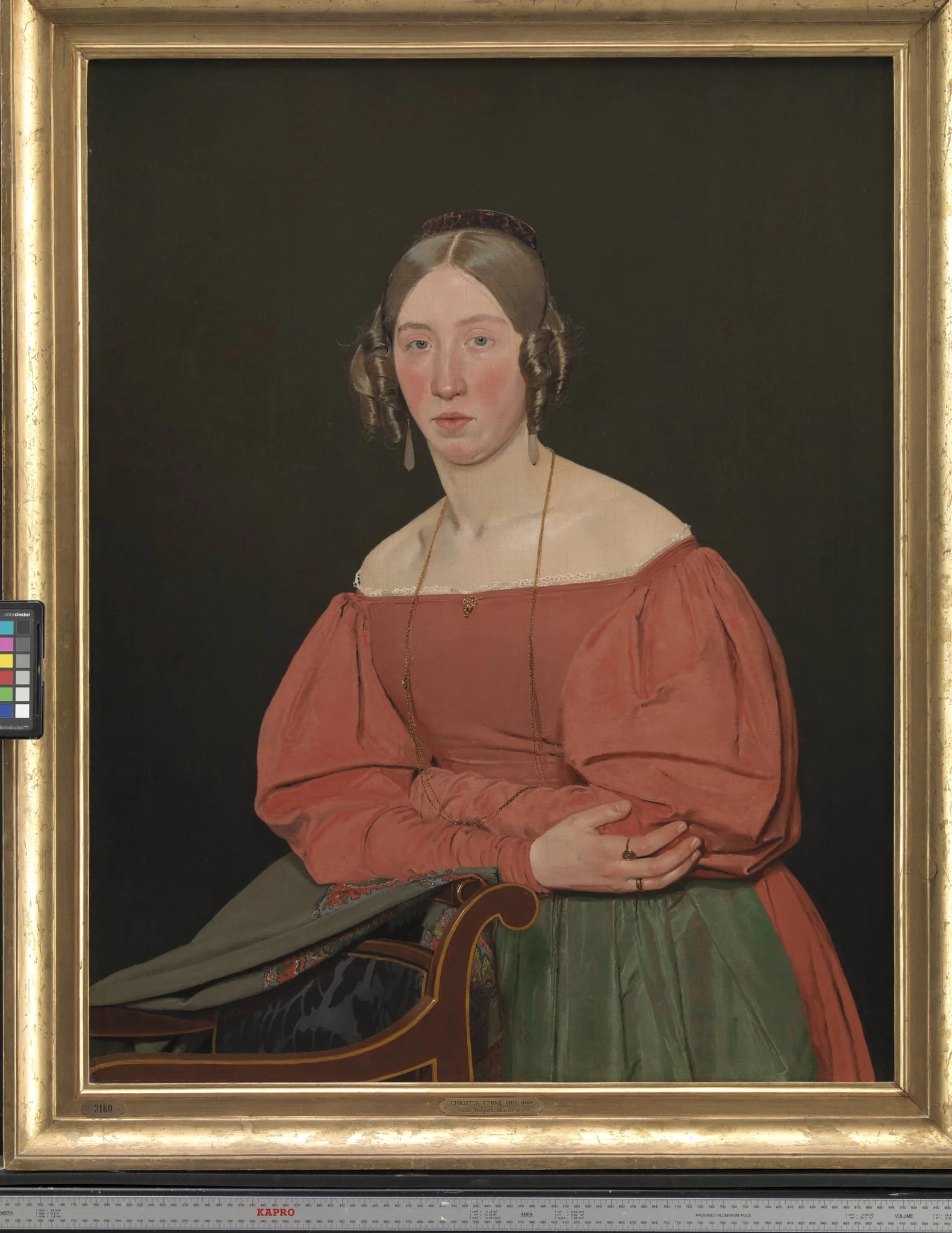 Portrait of the Artist´s Sister, Cecilie Margrethe Petersen, née Købke, by Unknown, unspecified, 1835