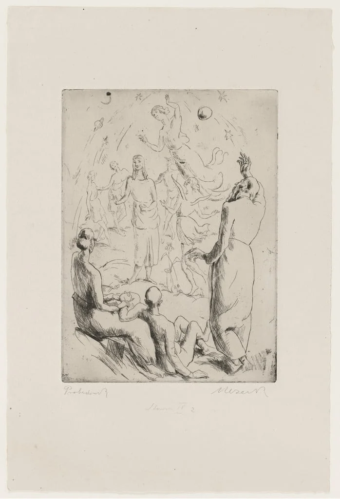 Untitled, by Felix Meseck, ink, 1922