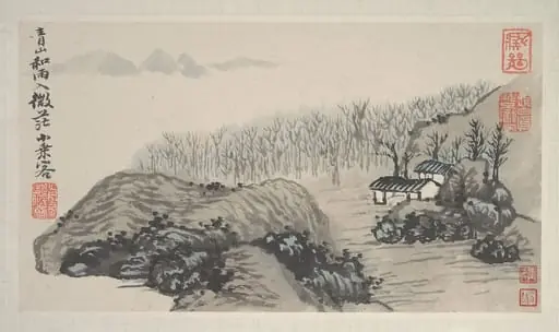 清  石濤(朱若極)  四季山水圖  冊|Landscapes of the Four Seasons