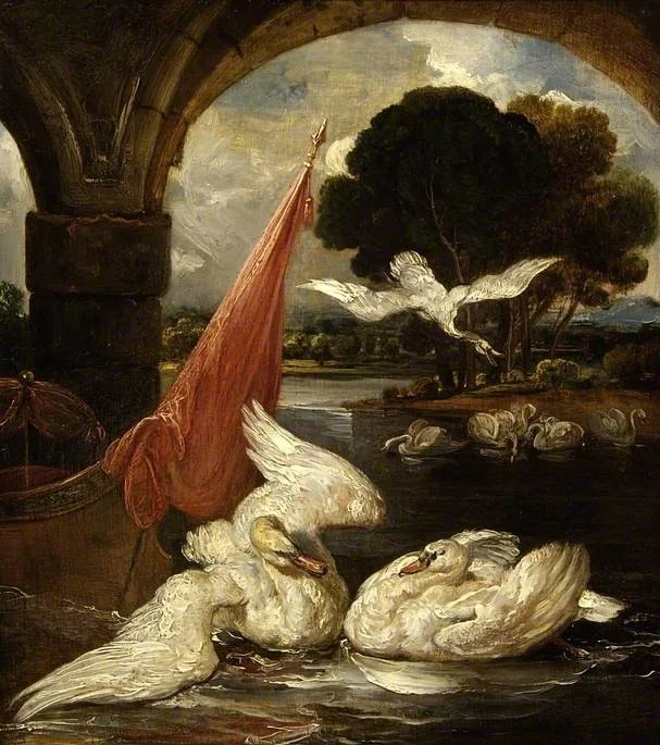 The Descent of the Swan, by James Ward, oil, 1819