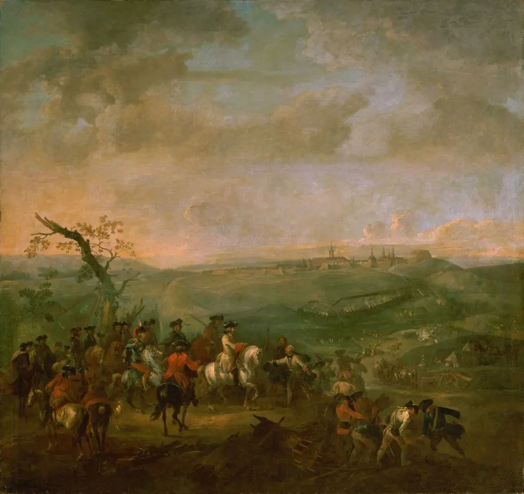 The blocking of Prague by the Austrians under Grand Duke Francis Stephen of Lorraine and Toscana during the War of the Austrian Succession, 1742