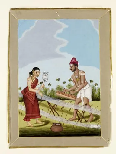A Weaver and his wife