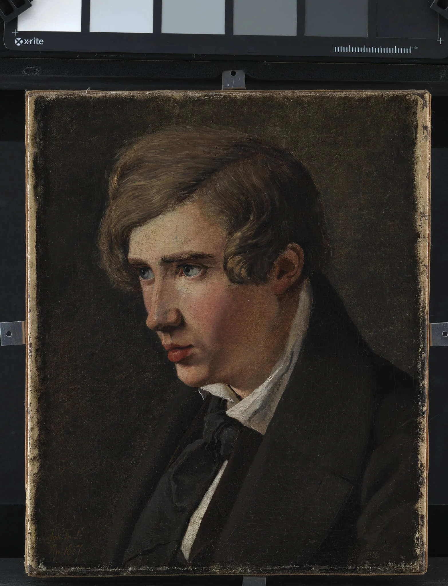 The Painter Thorald Læssøe, by Unknown, 1837