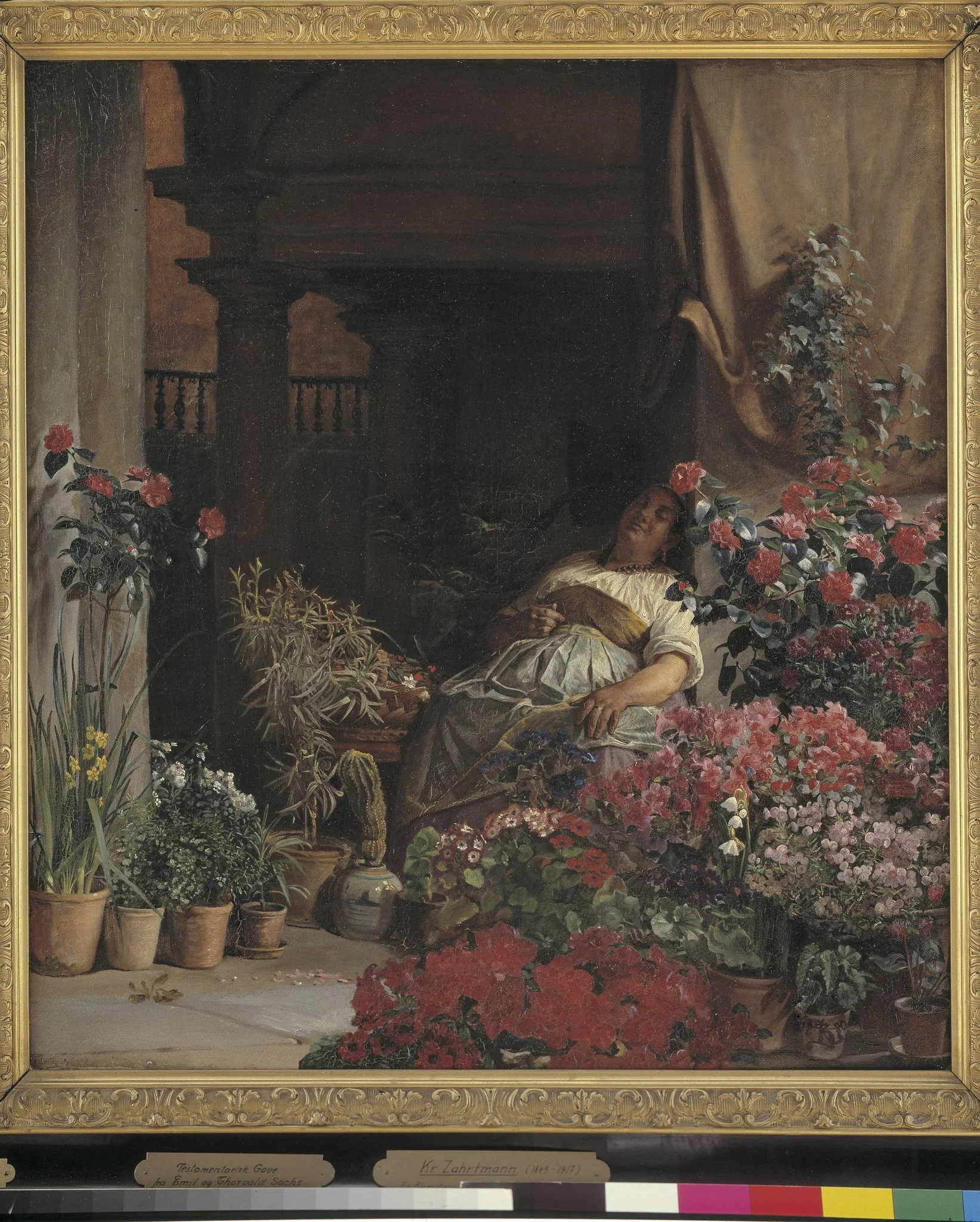 A Florentine Flower Seller, by Unknown, 1880
