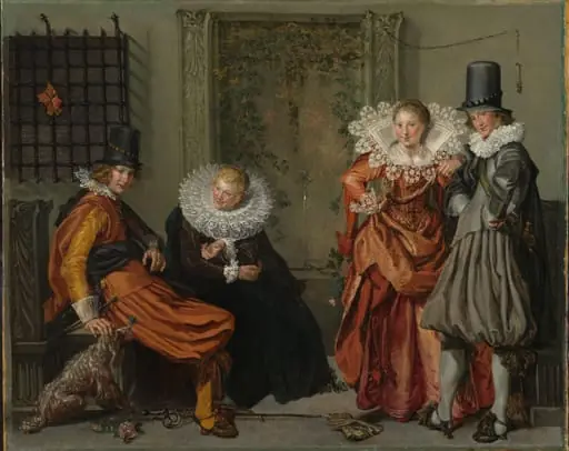 Elegant Couples Courting