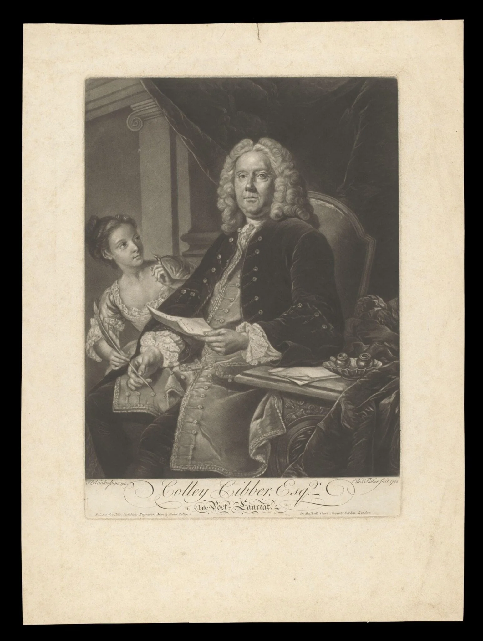 H Beard Print Collection, by Jean Baptiste Vanloo, 1740