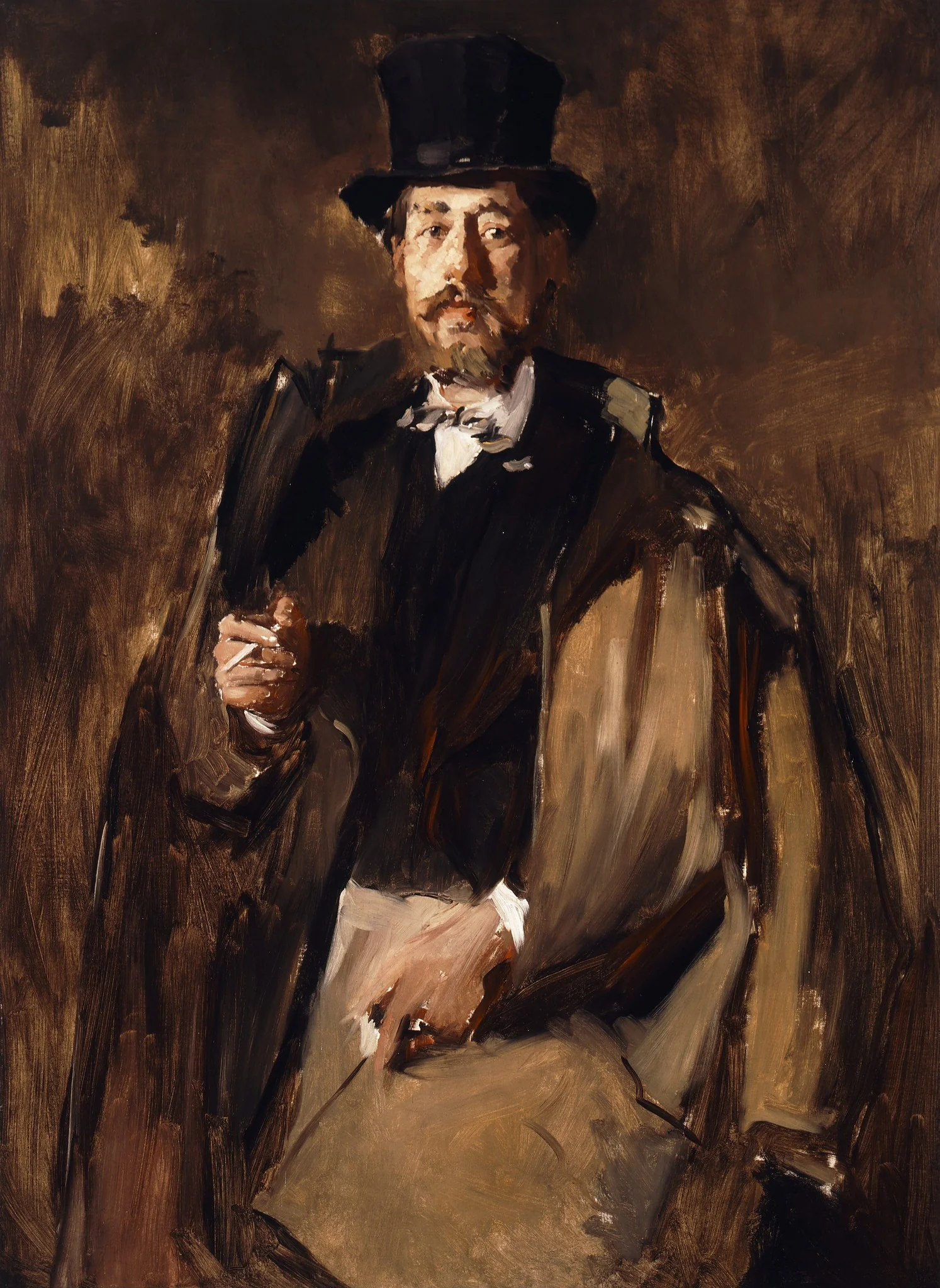 Portrait of Pál Szinyei Merse, by Wilhelm Leibl, oil, 1869