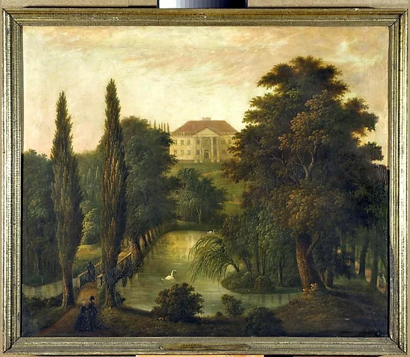 Belvedere from the side of the Łazienki Park
