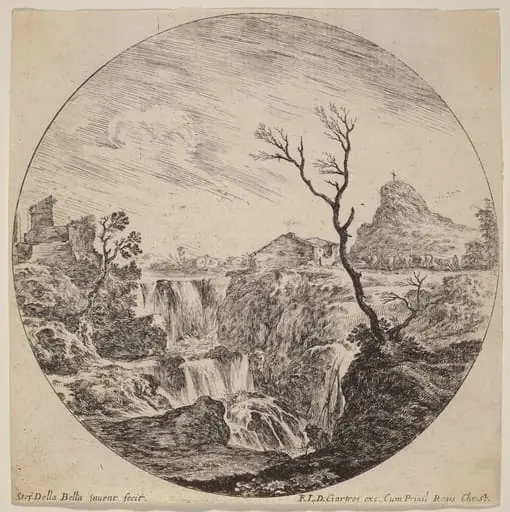 Waterfall with Three Tiers