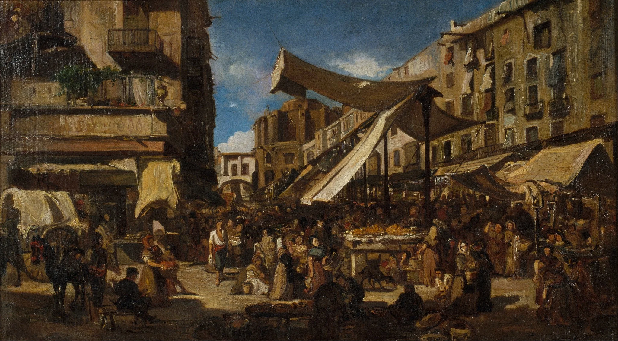 Born Vell, by Ramon Martí Alsina, oil, 1866