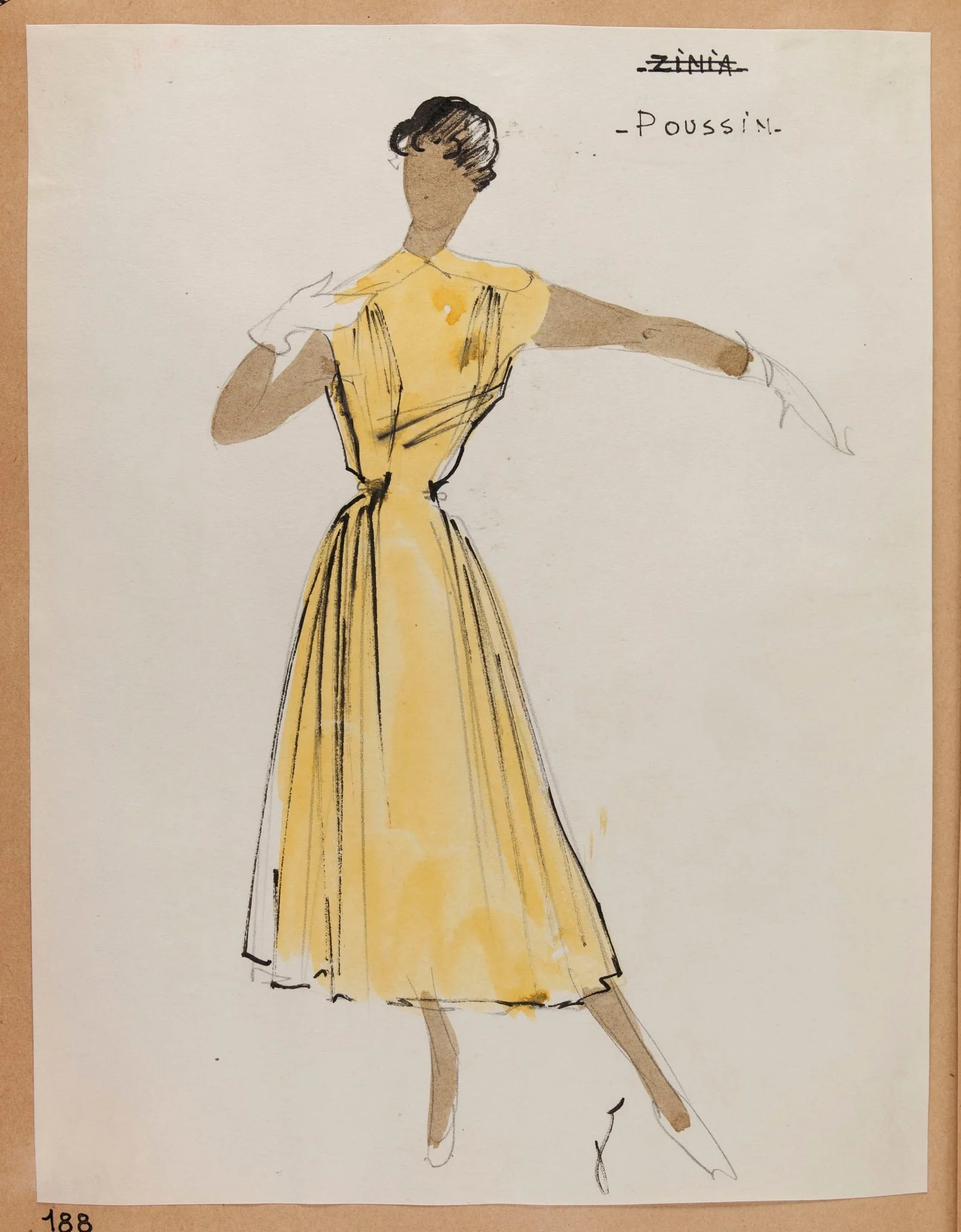 Poussin, by Carven, 1951