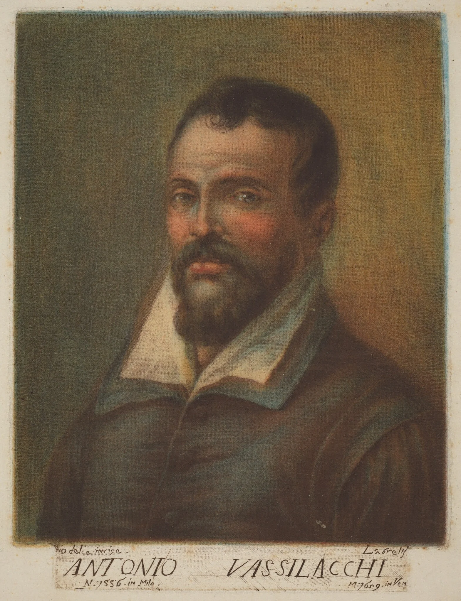 Antonio Vassilacchi, by Carlo Lasinio, ink, 1789