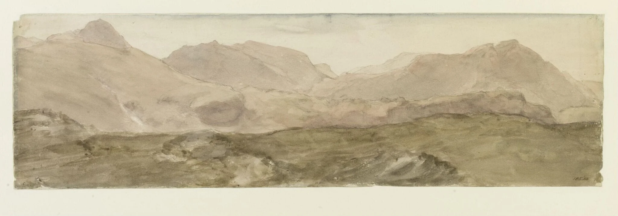 View from the top of Honister Crag, by John Constable, watercolor, 2