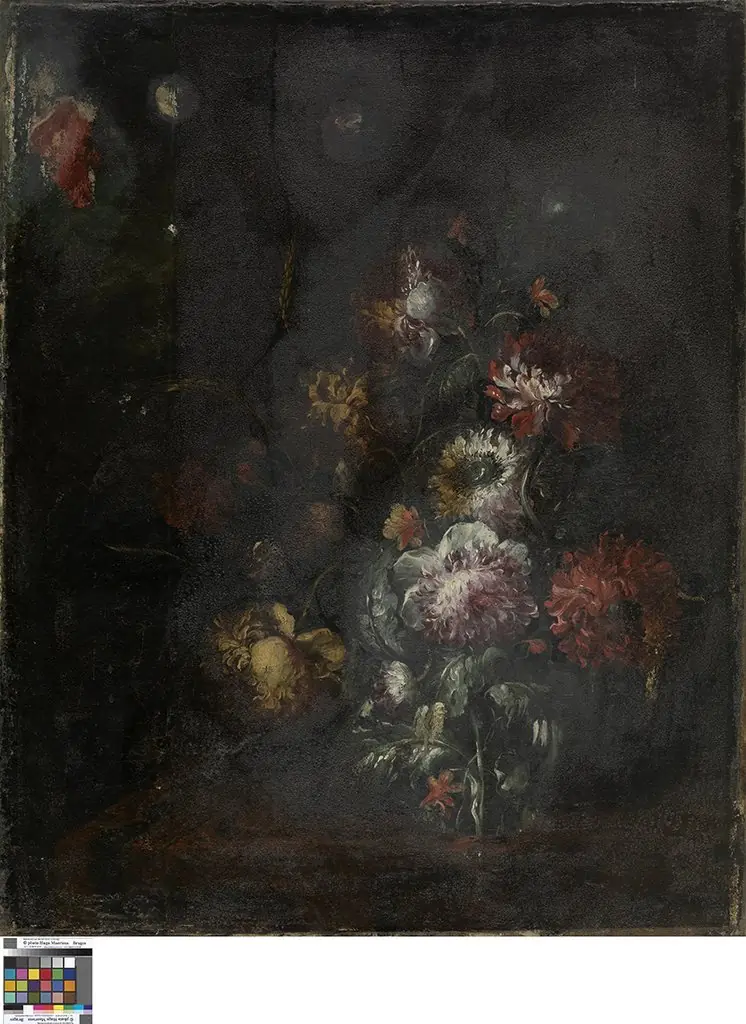 Flowers in a glass vase