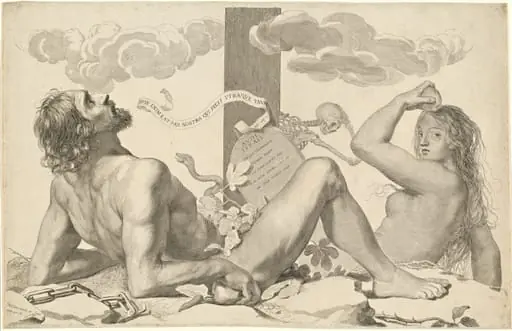 Adam and Eve at the Foot of the Cross