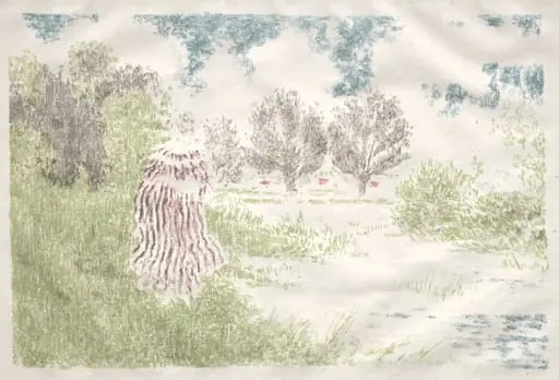 Woman in a Striped Dress