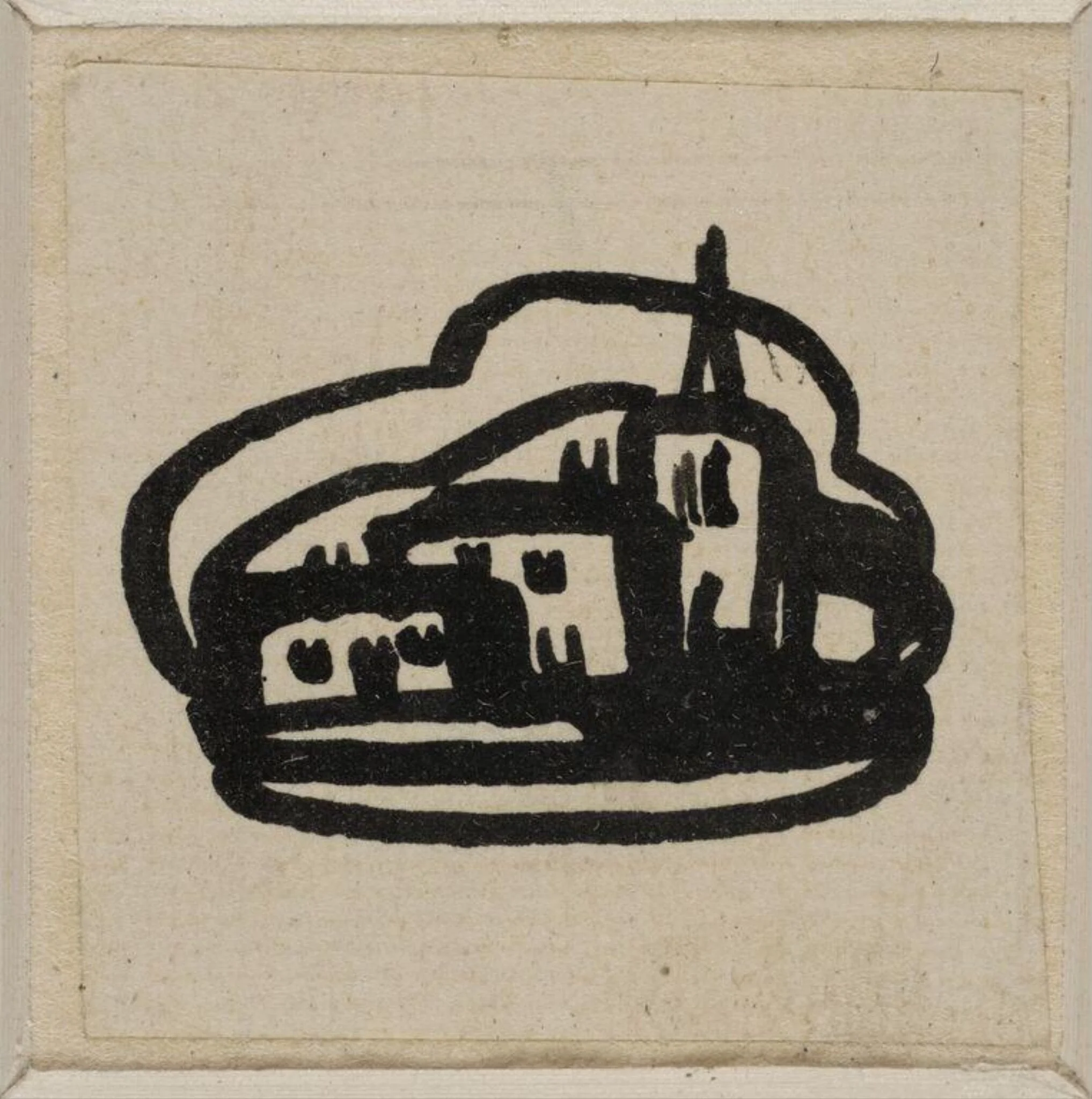 Design for page ornament made for the Curwen Press, by Claud Lovat Fraser, 1950