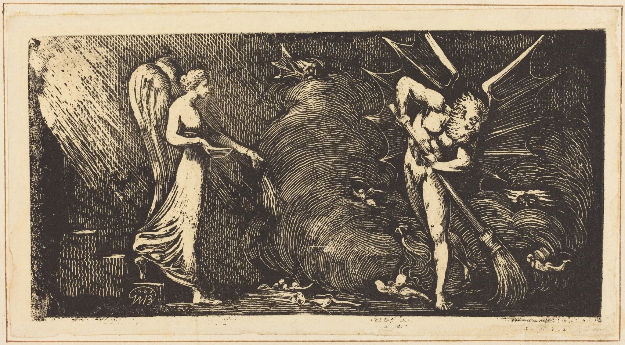 The Man Sweeping the Interpreter's Parlor, by William Blake, 1821