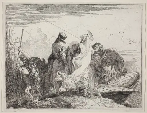 The Holy Family Preparing to Embark