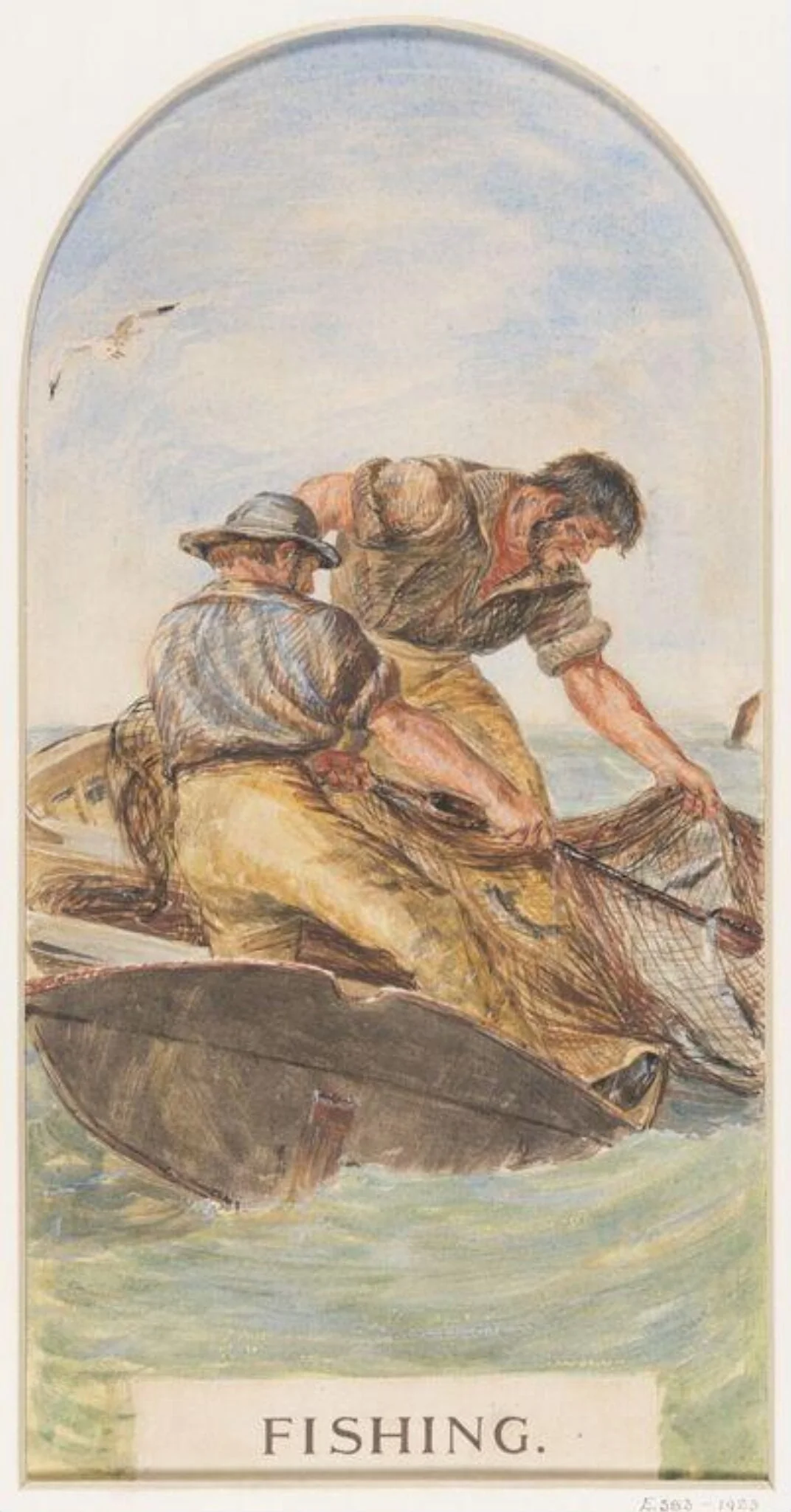 Untitled, by James Clarke Hook, watercolor, 1862