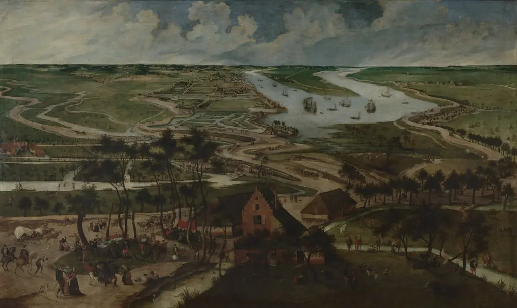 The Eel Huts in the Antwerp Polder outside the Lillo or Slijk Gate