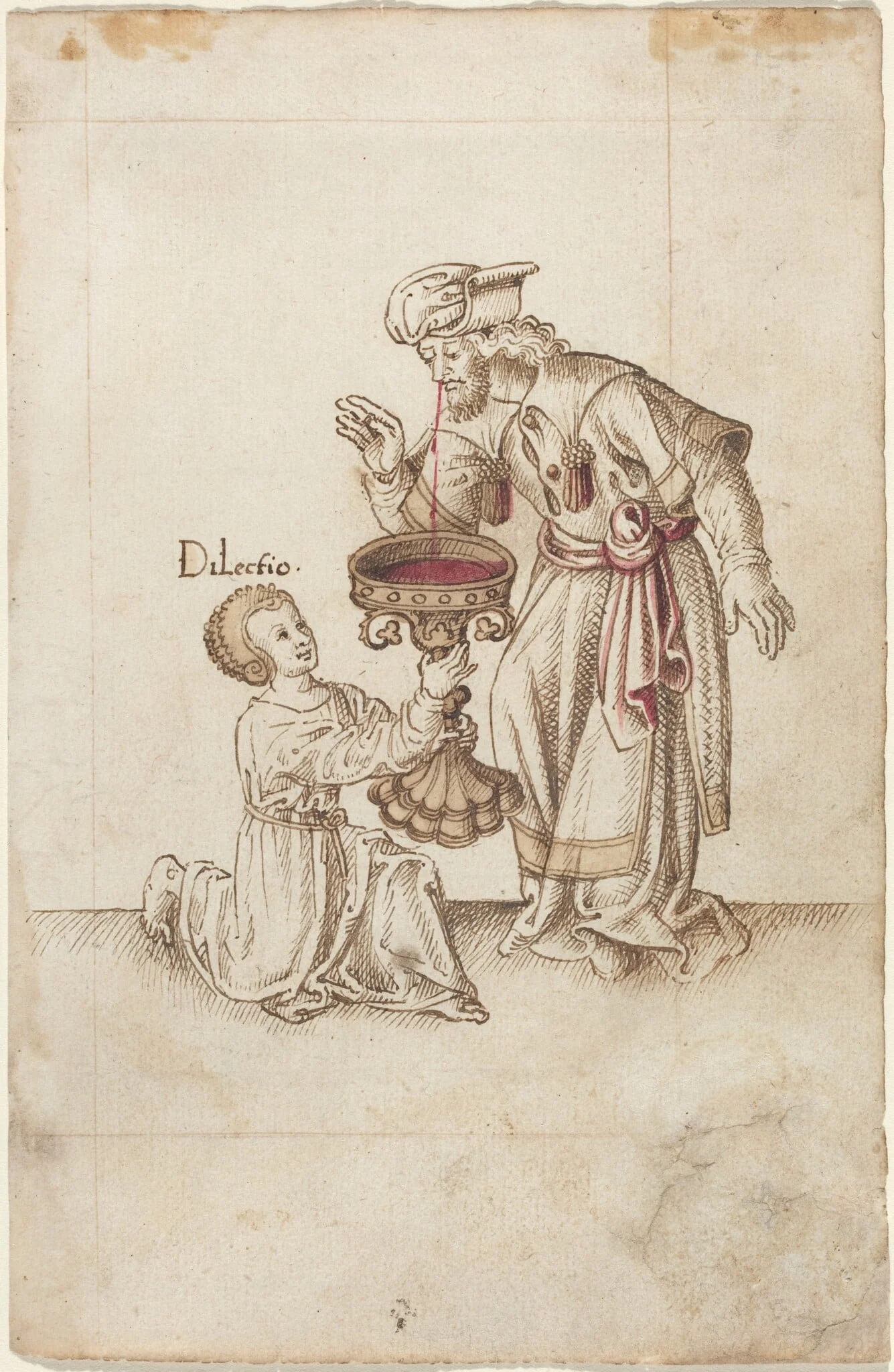 "Do Not Make Water on Clippings from Nails or Hair" [fol. 30 recto], by French early 16th Century, ink, 1514
