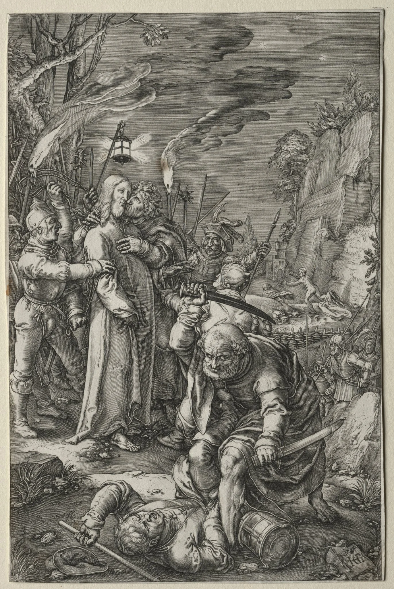The Passion: The Betrayal of Christ, by Hendrik Goltzius, 1598