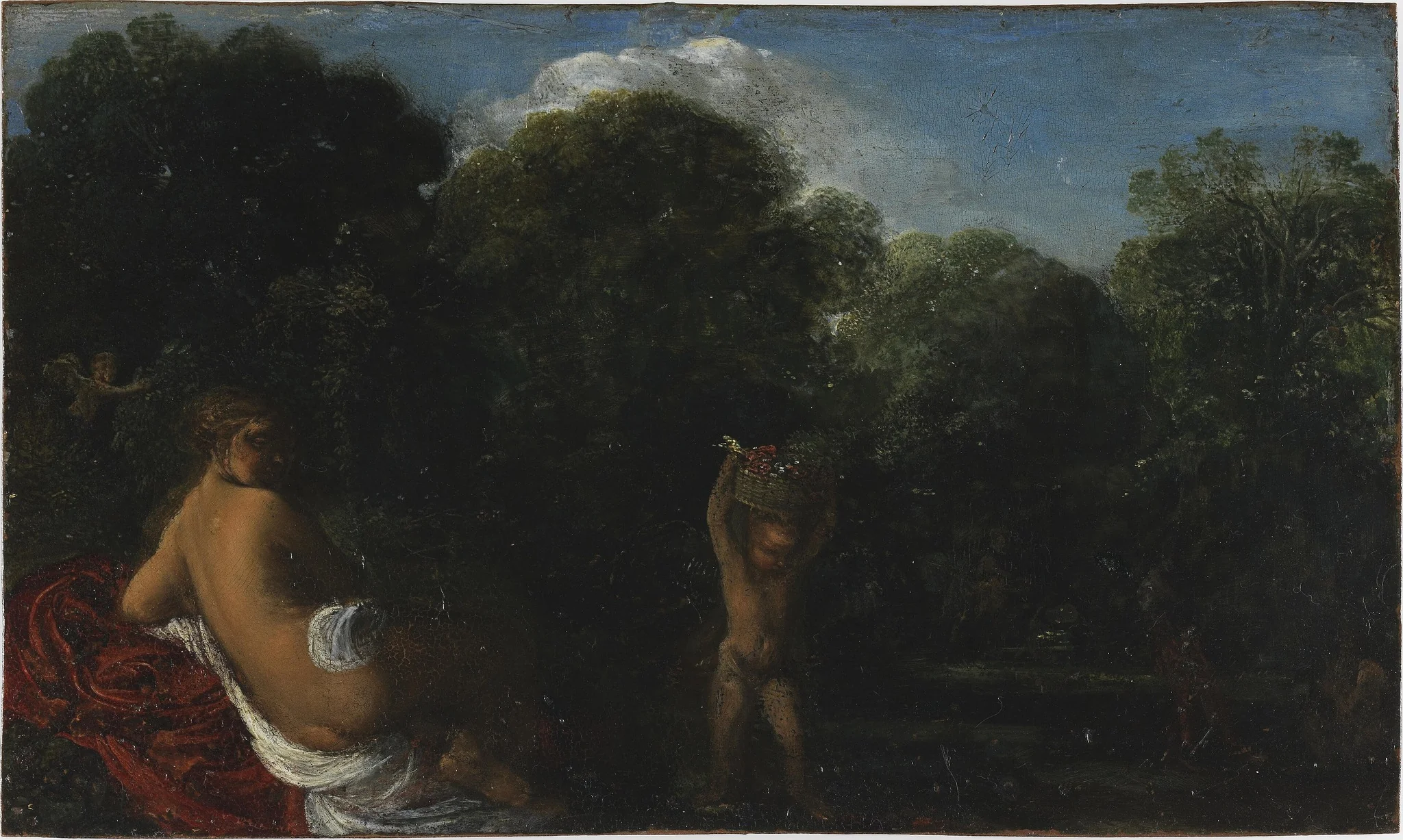 Venus and Cupid, by Adam Elsheimer, oil, 1600