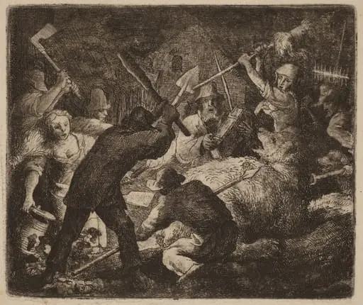 The Bear Assaulted by the Peasants