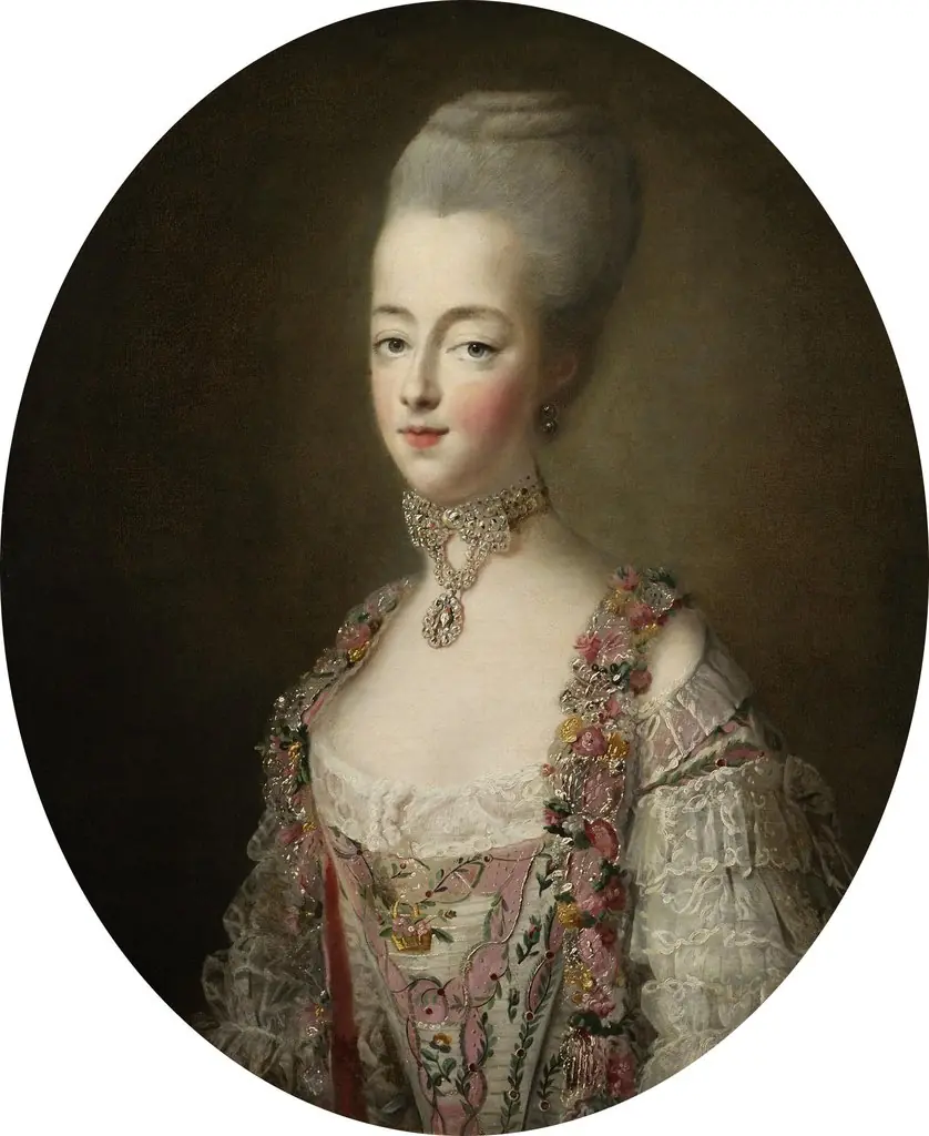 Marie Antoinette, Queen of France, in a court dress
